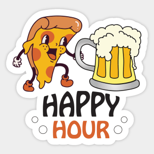 Pizza & Beer Combo | Happy Hour Sticker